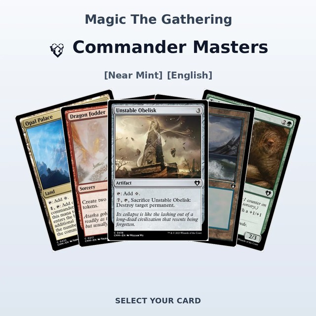 Magic The Gathering Commander Masters - Select Your Cards (NM)