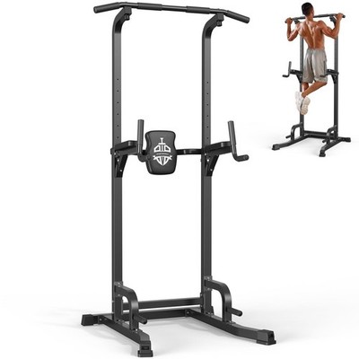 Sportsroyals Power Tower Pull Up Bar Station, 450LBS Stable Pull Up Dip Station