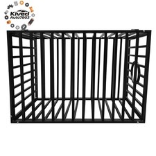 47.2''Black Heavy Duty Metal Chew-resistant Dog Cage Kennel Pet Crate