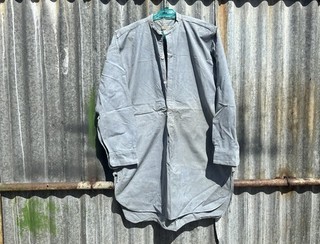 RARE GENUINE WW2 RAF ORDINARY AIRMAN'S BLUE COTTON COLLARLESS SHIRT No.2