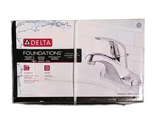 Delta Foundation Faucet Chrome Single Handle 4" Centerset B510LF-PPU-ECO