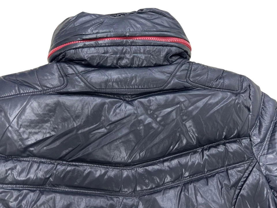 DIESEL Riders Thick Down Jacket Navy Hooded Unused with Imperfections Size-M - Image 4 of 4