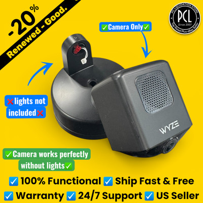   Wyze Cam Floodlight Pro 3000 Lumen LEDs 180° Wide View 2K HD Outdoor READ  