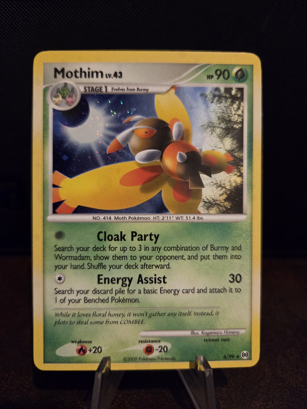 Pokemon TCG Mothim 6/99 Platinum Arceus Holo ⭐️⭐️⭐️