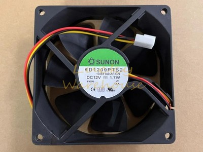 Cooling fan KD1209PTS2 for SUNON Cooler 92*92*25mm 12V 1.7W 2400RPM 3pin