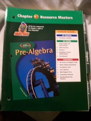 Glencoe Pre-Algebra Chapter 2 Resource Masters Teacher Edition (FAST FILE)