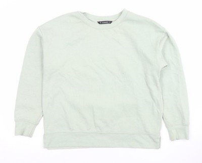 Dunnes Damen Pullover Sweatshirt hellgrün Rundhals Gr. S
