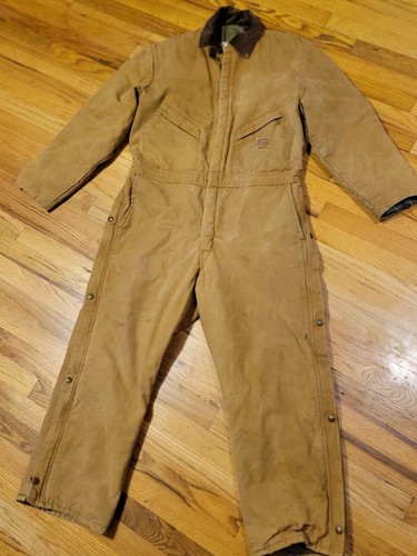 Walls Blizzard-Pruf Insulated Coveralls Made In USA Zip Up Cold Weather Gear L - Picture 2 of 17
