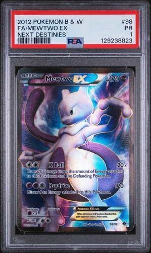 Mewtwo-EX graded PSA 1 for sale on eBay