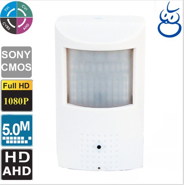HD-AHD,TVI,CVI 4-IN-1 Spy Motion Detector  5.0MP 1080P Built