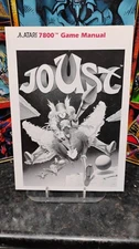 Vintage 1986 JOUST Atari 7800 System WILLIAMS Game Instruction Booklet **ONLY**