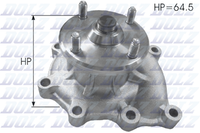 Dolz Wasserpumpe MotorküHlung H225 FüR Hyundai Terracan Hp Kia K2900 Crdi 4WD