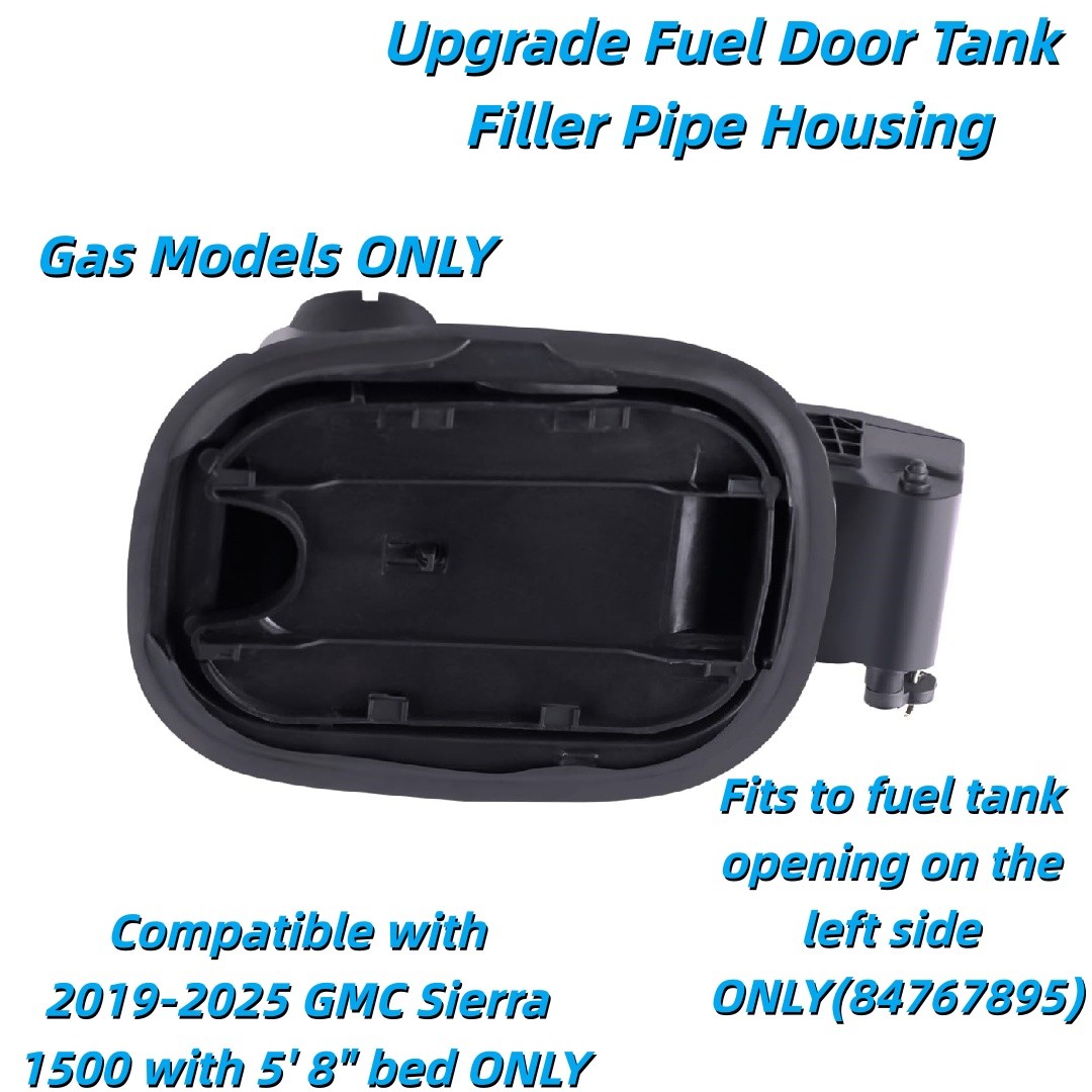 Upgrade Fuel Door Tank Filler Pipe Housing Fits 2019-25 GMC Sierra 1500 84767895
