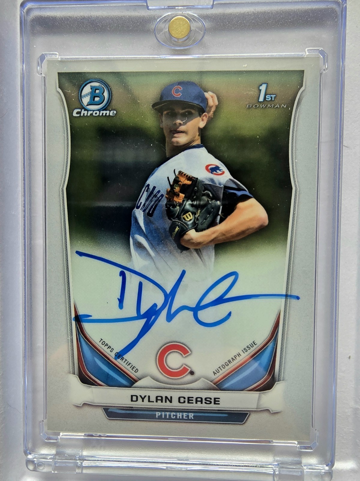 2014 Bowman Draft - Chrome Draft Pick Autographs Dylan Cease #BCA-DC (AU, RC)