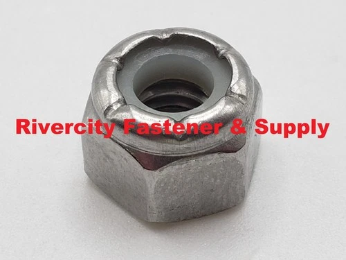 1/4-20 Nylon Insert Stop Nuts 316 Stainless Steel 1/4x20 Nuts 1/4 x 20 Lock Nut