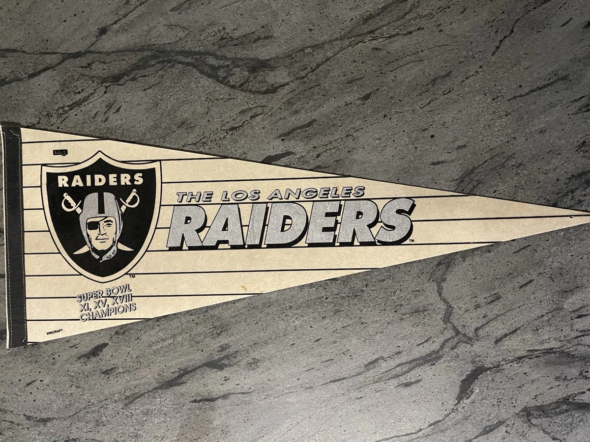 Football Los Angeles Raiders Vintage Sports Pennants and Flags