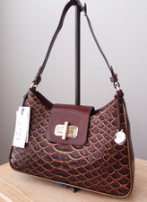 Brahmin ESME in Pecan Bellevue Purse Handbag Satchel NWT    RARE    Orig 285