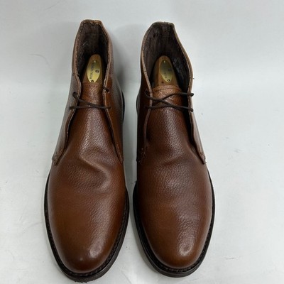 Stafford Mens Brown Pebble Grain Leather Chukka Boots Made in USA 10 D 15241 Stafford Mens Brown Pebble Grain Leather Chukka Boots Made  main image 2