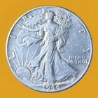 1944 Walking Liberty Half Dollar – 90% Silver – Circulated Nice Coin Start@melt!