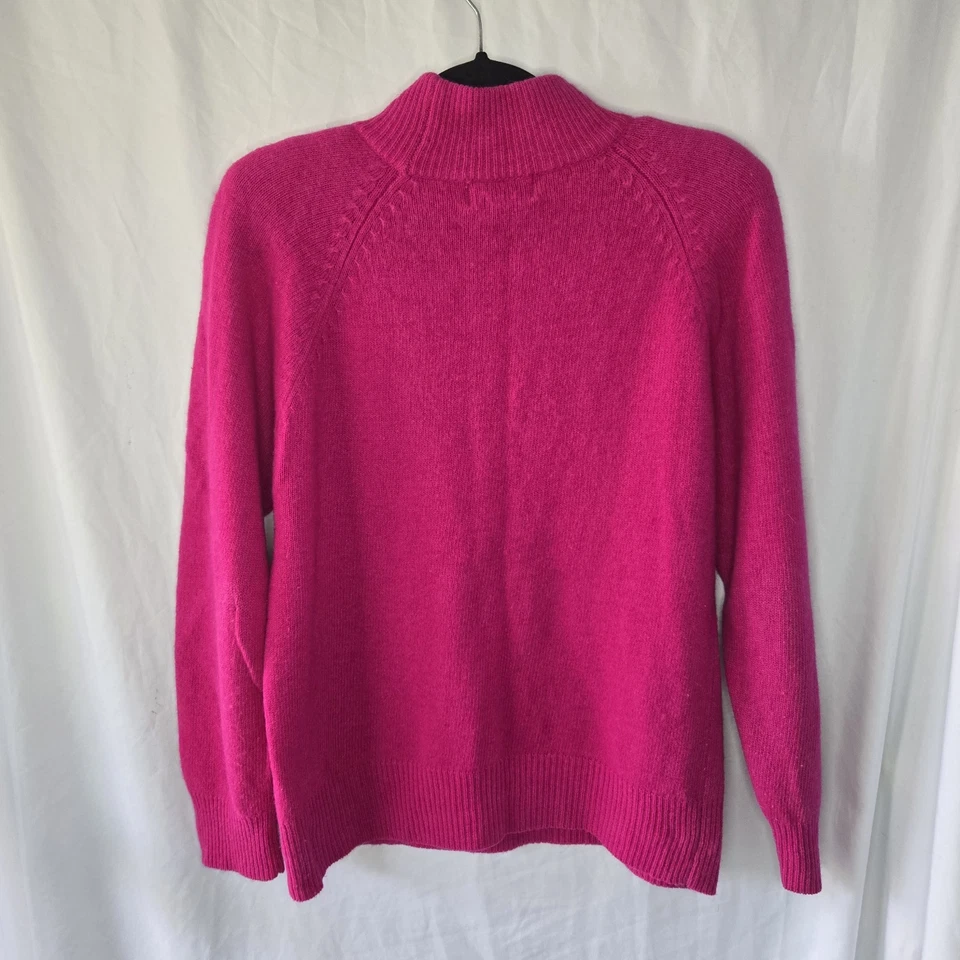 Vintage Yarn Works Women's Large Lambswool Angora Rabbit Hair Mock Neck Sweater - Image 3 of 4
