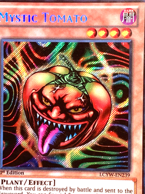 yugioh Mystic Tomato LCYW-EN239 1st Ed Secret Rare Near Mint | eBay