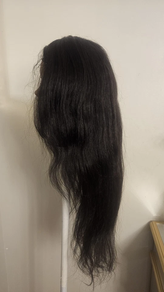 High Quality regular Top 26 to 28" straight 100% Virgin Human Hair Lace Wig  - Image 2 of 4