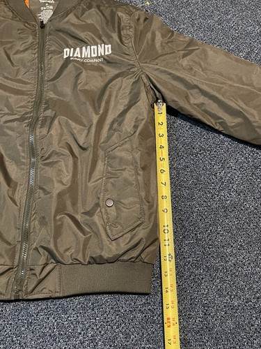 Diamond Supply Co Lined Green Thick Men’s Jacket Size Medium - Picture 6 of 7