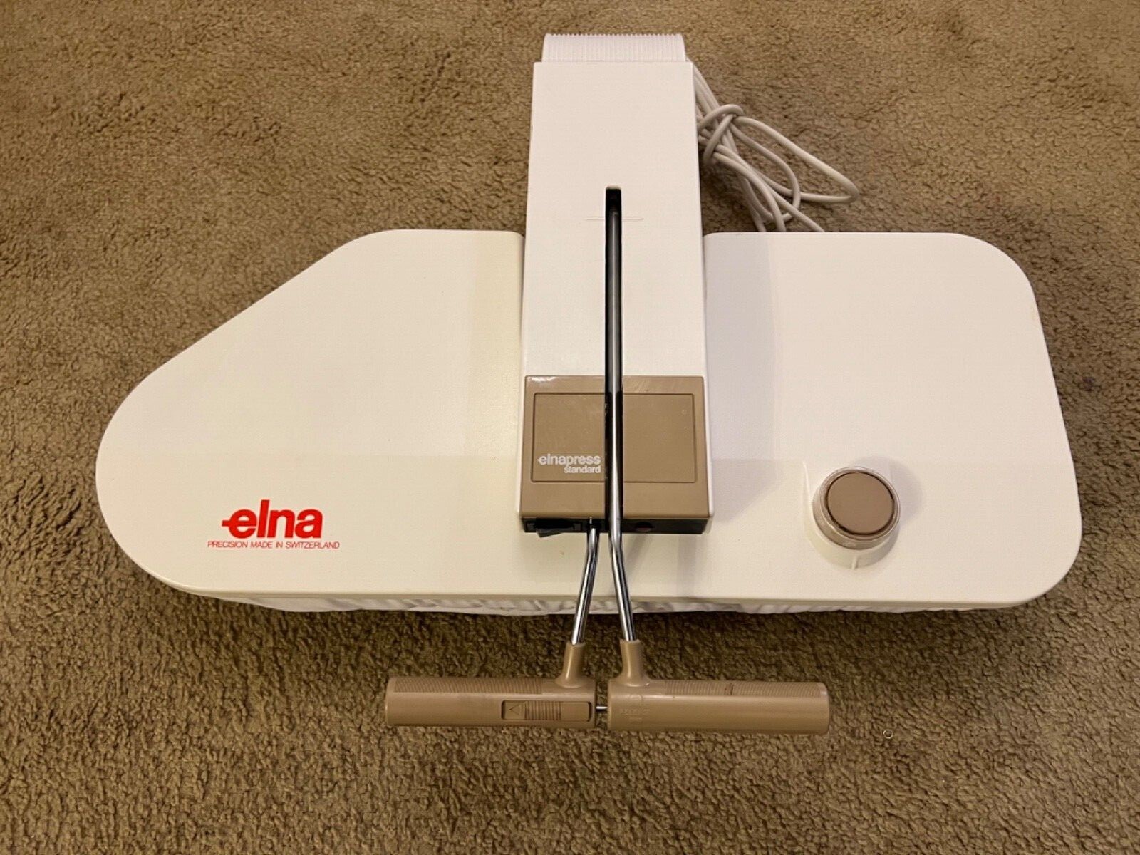 Vintage ELNA PRESS Electric Ironing Press Made in Switzerland. Highest