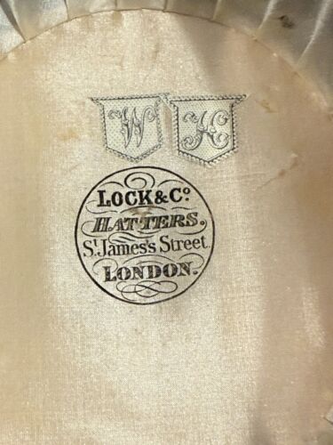 Antiker Lock & Co. London Herren Hartschalen Bowler Hut Wollfilz - Bild 4 von 9