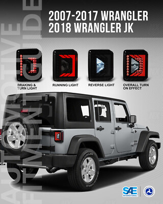 Auto Parts Tail Lamp LED Rear Signal Reverse Lamps Taillights for Jeep Wrangler Jk - LED Tail