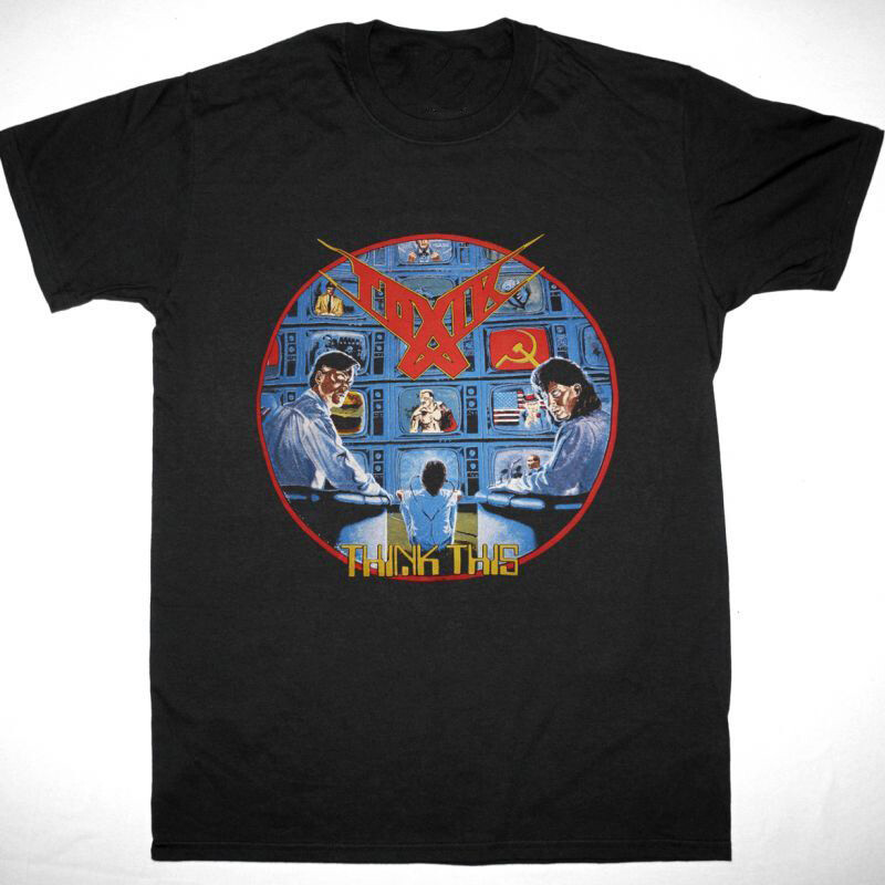 TOXIK THINK THIS 1989 T-Shirt Short Sleeve Black Cotton Size S to
