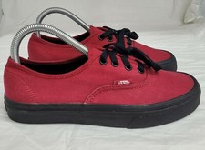 Vans Maroon Burgundy Deep Red Classic Lo Pro Shoe Canvas Sneakers Women's 7.5