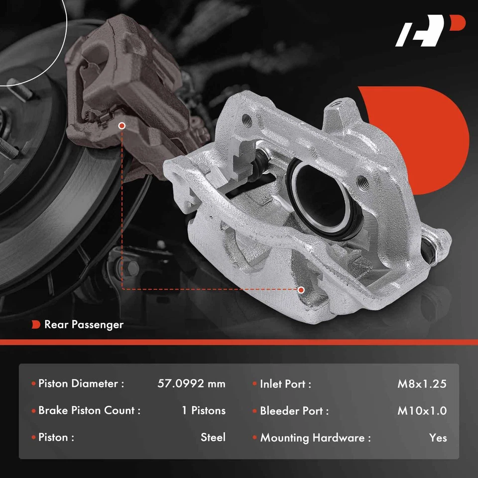2x Pinza de freno de disco delantera L&R con soporte para Mercedes-Benz C230 C240 2001-2005 Foto 2 de 4
