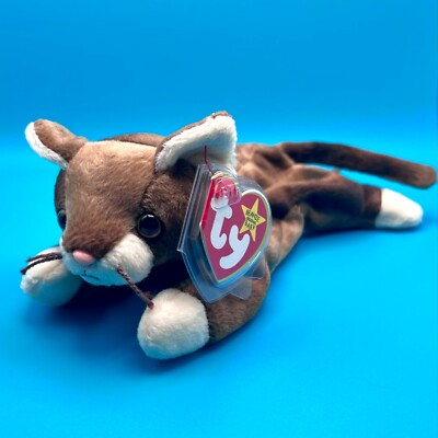 TY Beanie Baby - POUNCE the Cat (8 inch)