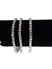 Crystal Bracelet Bangle Stretch Bling Single Row Rhinestones Bracelets For Women