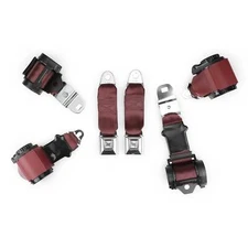 1972-1973 Corvette Dual Retractor Shoulder Seatbelt System PushButton