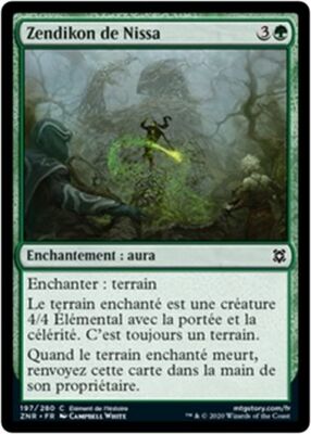 MTG Magic ZNR FOIL - Nissa's Zendikon/Zendikon de Nissa, French/VF