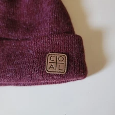 COAL Harbor Beanie Hat Heather Burgundy Low Profile One Size Unisex