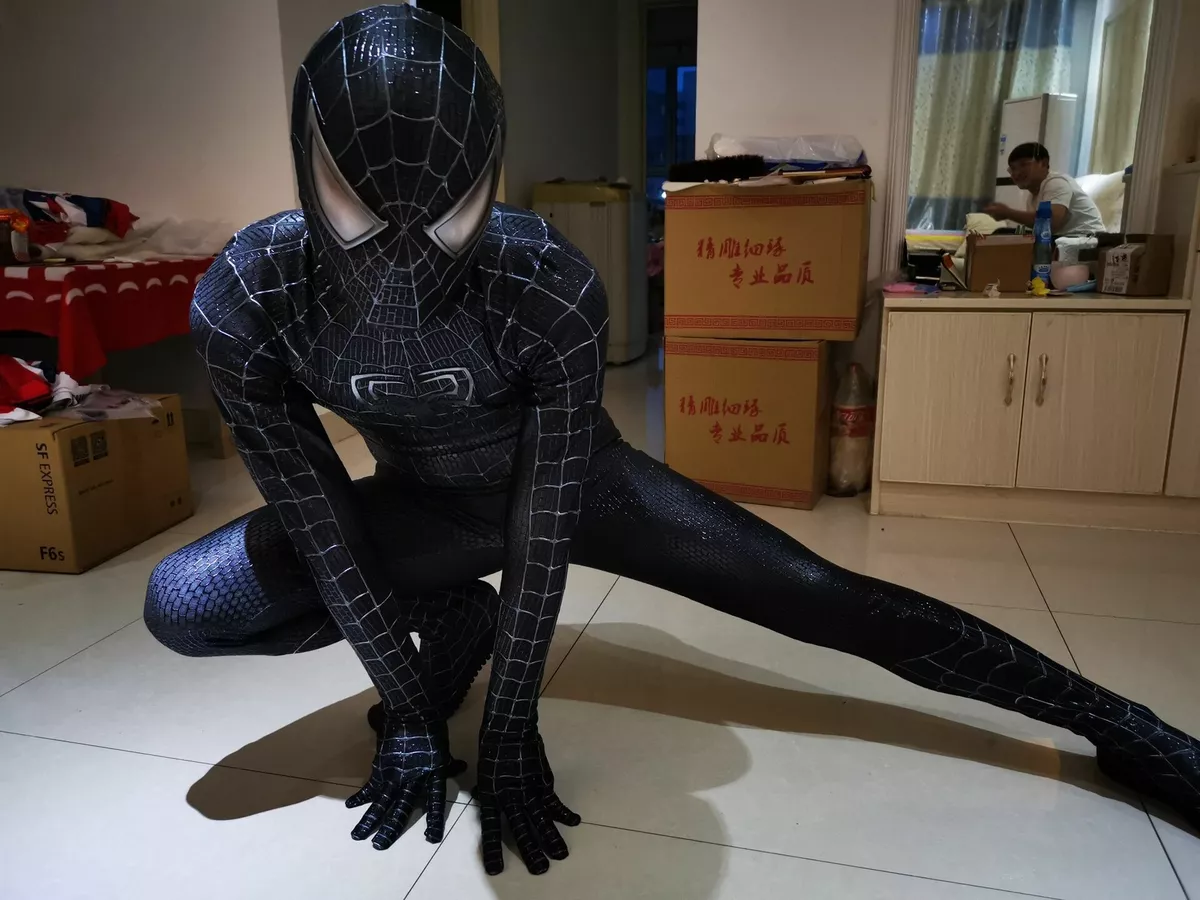 High Quality Black SPIDERMAN/VENOM Cosplay Costume – ME SUPERHERO