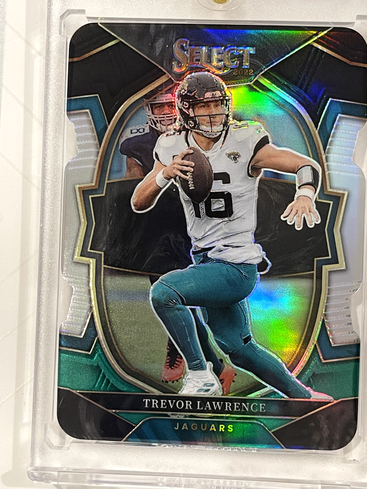 2022 Select Trevor Lawrence Concourse Black Green Prizm Die-Cut #41