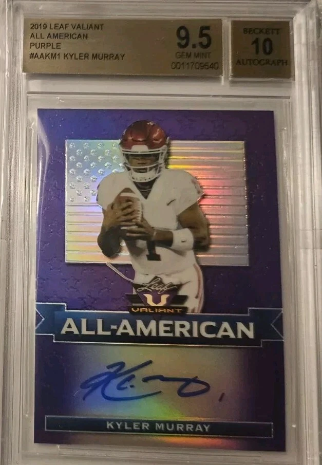 Kyler Murray Leaf Valiant All-American Autographs #AAKM1 Purple
