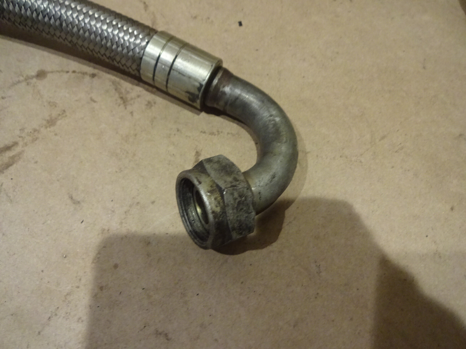 Ferrari Mondial 3.2 - Metal Braided Oil Pipe P/N 128541