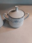 Noritake Blue Hill Creamer and Sugar Bowl with Lid Set 2482 Blue White Floral — photo 4