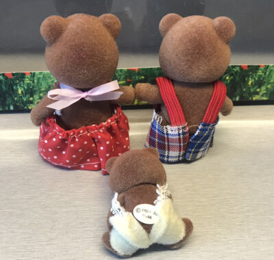 Vintage Original Sylvanian Families Ours Brown Bear Ivy Timbertop Tomy