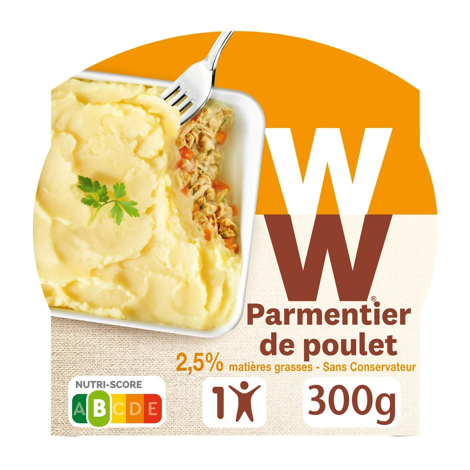 Parmentier de poulet Weight Watchers plat minceur carottes