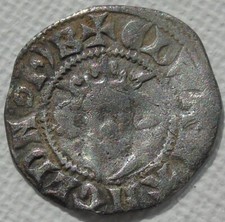 Edward I-II? Hammered Silver Long Cross Penny of Canterbury, 19mm 1.27g