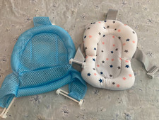 2 Anti-slip Baby Bath Seat Infant Support Mat Soft Comfort Body Pillow, Foldable