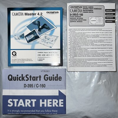 Olympus Camera Manual Master Disc D-395/C-160