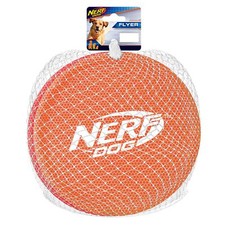 Nerf Dog Nylon Flyer Dog Toy, Flying Disc, Lightweight, Durable and Water Res...