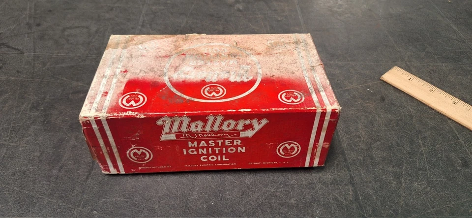 MALLORY 6 伏 MASTER 复古 IGNITION COIL Sprint 汽车气体热鼠杆 NOS — 第 2/4 张图片